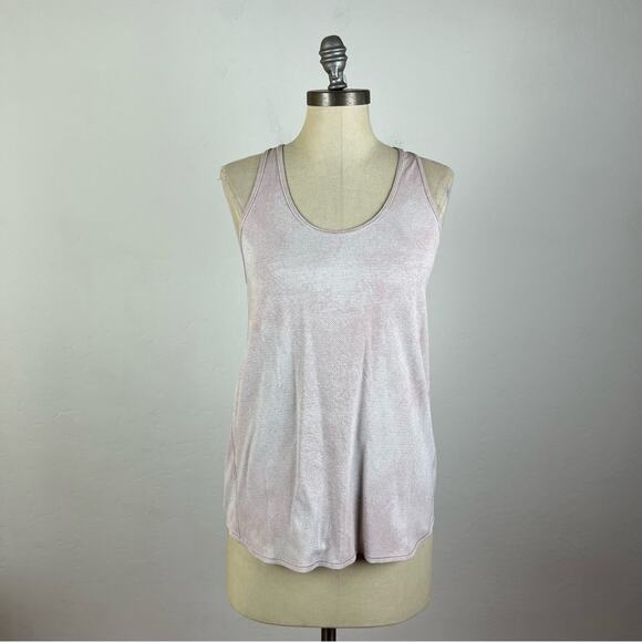 Lululemon Pink Marble Racerback Tank Top - Picture 1 of 7